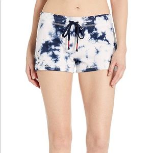 NWT PJ Salvage blue tie dye shorts